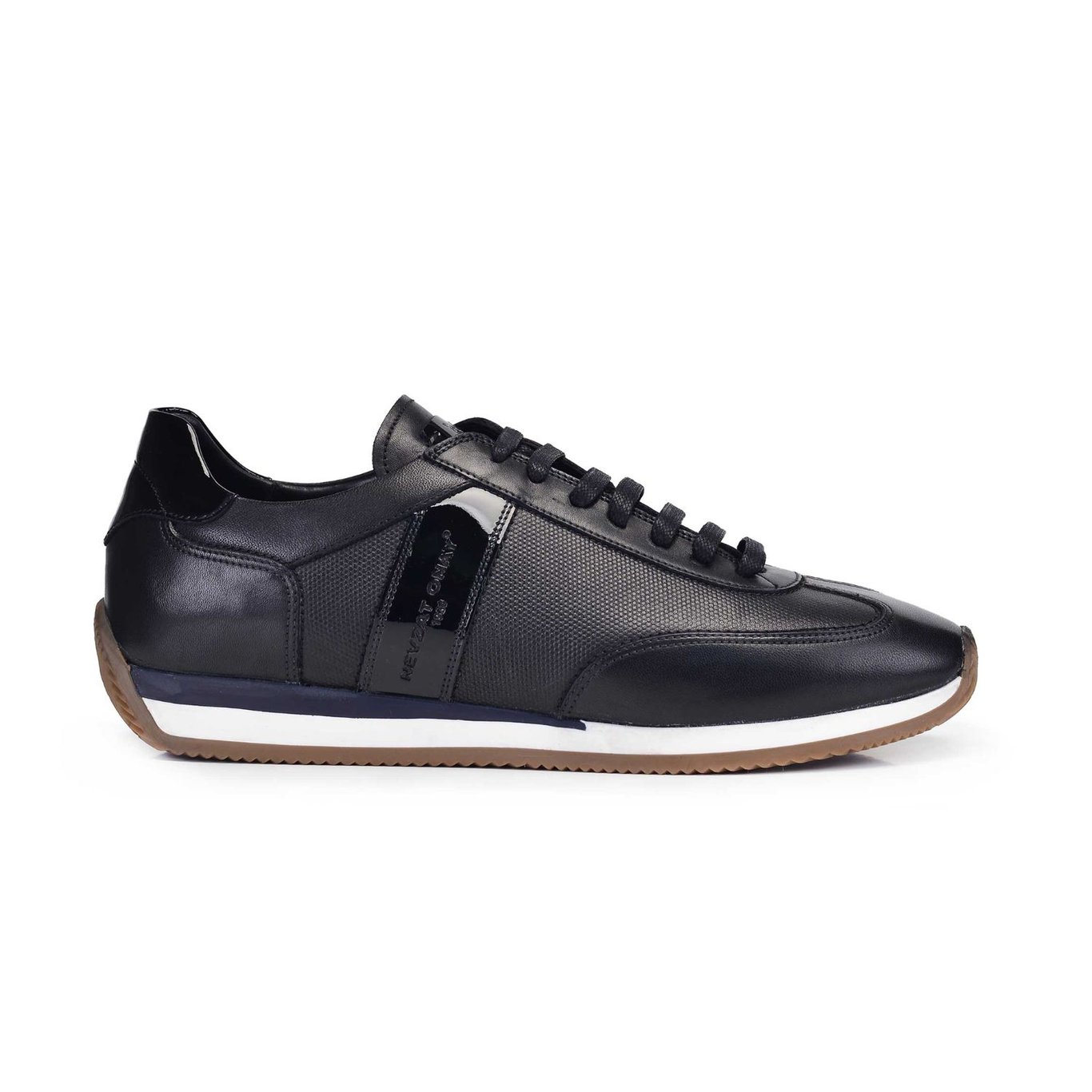 Nevzat Onay Genuine Leather Black Men Sneaker -11481-