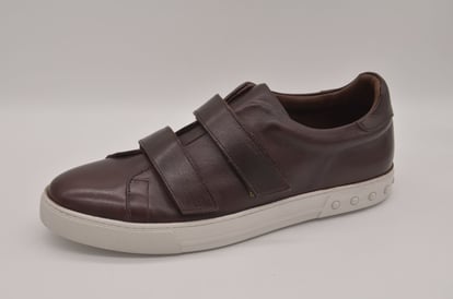 Stylische Dunkelbraune Leder Herren Sneaker Klett - Qualitatives Lederprodukt Hergestellt Von Çetsan Ayakkabı Sanayi Ve Ticaret Limited Şirketi. Kontakt Für B2B-Bestellungen.