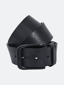 Timeless Style Black Pebbled Leather Mens Belt - Quality Leather Product Manufactured By Uysal Deri. Contact For B2B Orders.