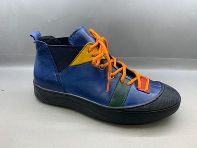 Vibrant Patchwork Genuine Leather Ankle Boots - Quality Leather Product Manufactured By Karyoka Ayakkabi San Ve Diş Ti̇c. A.ş.. Contact For B2B Orders.