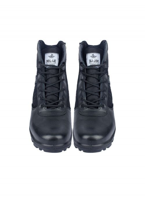 Half Black Police Soldier Tactical Boots1