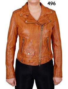 Womens Asymmetrical Zipper Lamb Leather Jacket - Quality Leather Product Manufactured By Canbol Deri̇ San. Ve Ti̇c.ltd.şti̇.. Contact For B2B Orders.