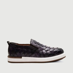 Hand Woven Purple Genuine Leather Men's Sneaker Style - Quality Leather Product Manufactured By Genio Ayakkabıcılık Tekstil Ve Konfeksiyon Ticaret Limited Şirketi. Contact For B2B Orders.