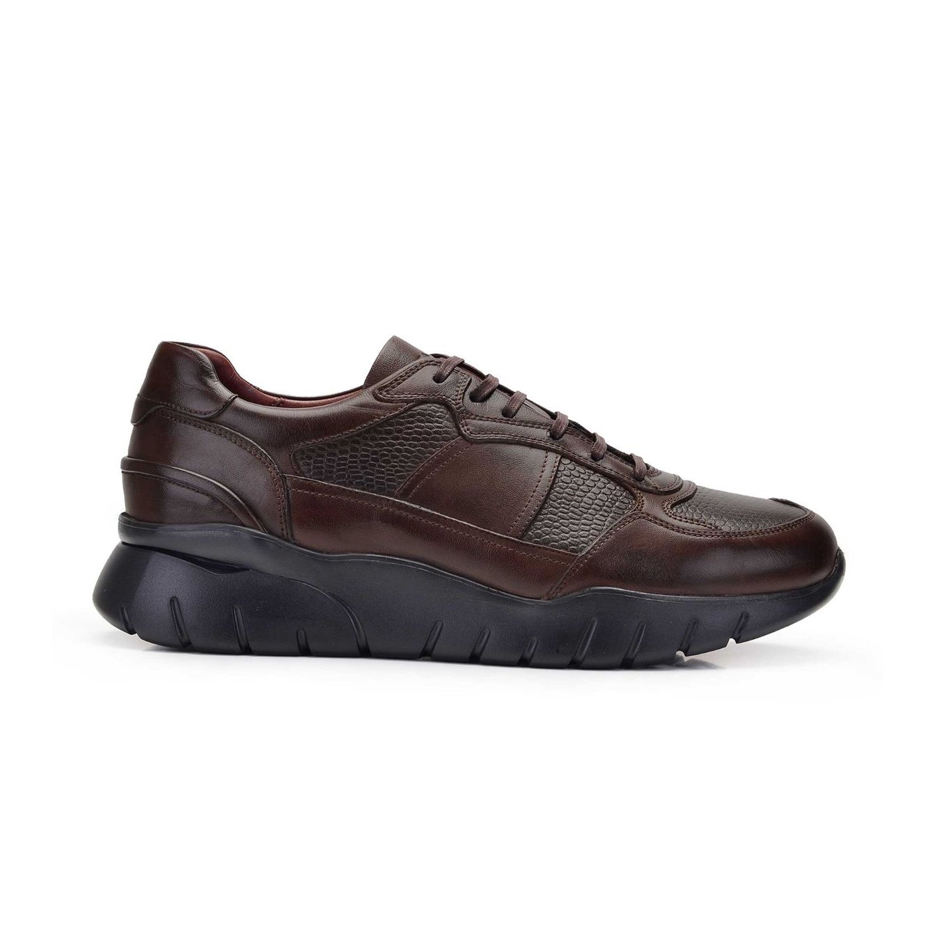 Nevzat Onay Genuine Leather Brown Men Sneaker -11729-