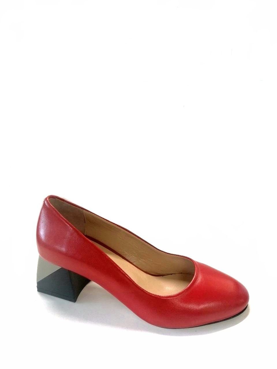 full leather red classic shoes with imported heel