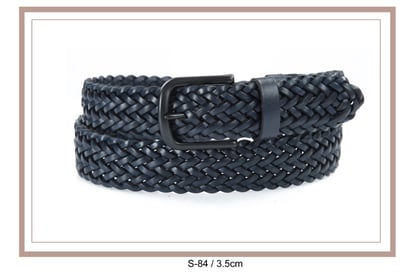 Stylish Woven Design Genuine Leather Belt - Quality Leather Product Manufactured By İmren Deri̇ Mamülleri̇ San Ve Ti̇c Ltd Şti̇. Contact For B2B Orders.