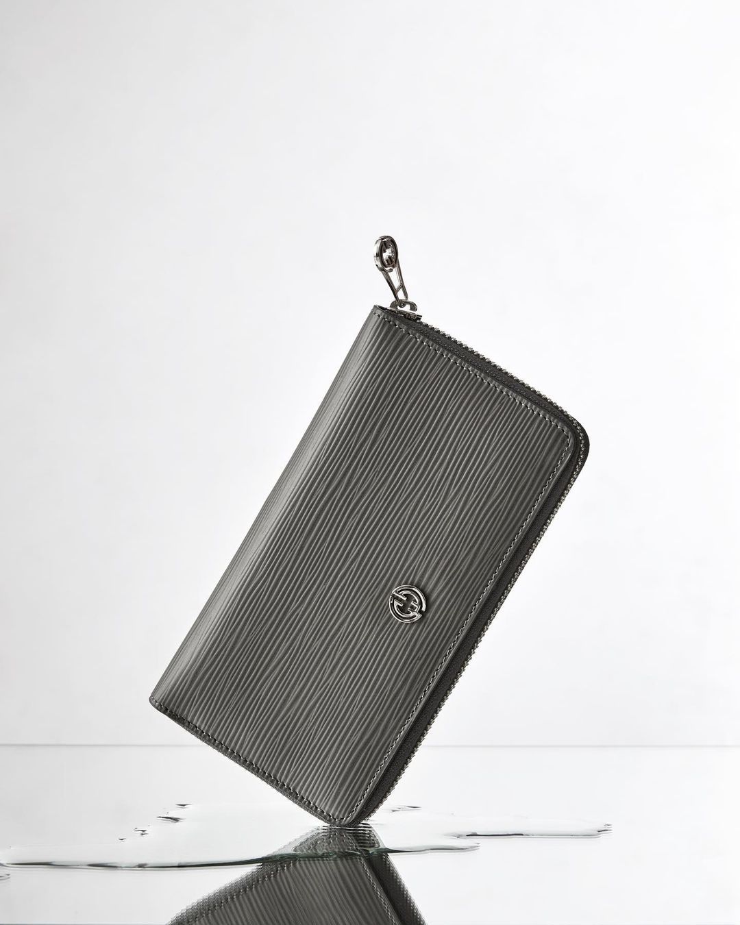 【ovture】OV.TURE zipper wallet Huztencor Zipper Wallet Men RFID Blocking Leather Zip Around