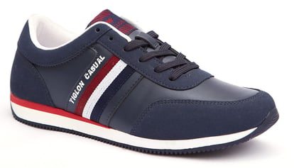 Mens Dynamic Striped Synthetic Leather Sneakers - Quality Leather Product Manufactured By Ersi̇n Ayakkabi San Ti̇c Ltd Şti̇. Contact For B2B Orders.