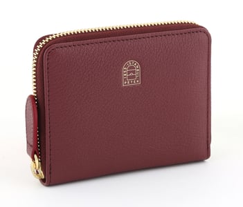 Elegant Burgundy Genuine Leather Zip Around Wallet - Quality Leather Product Manufactured By Petek Saraciye Sanayi Ticaret A.s.. Contact For B2B Orders.