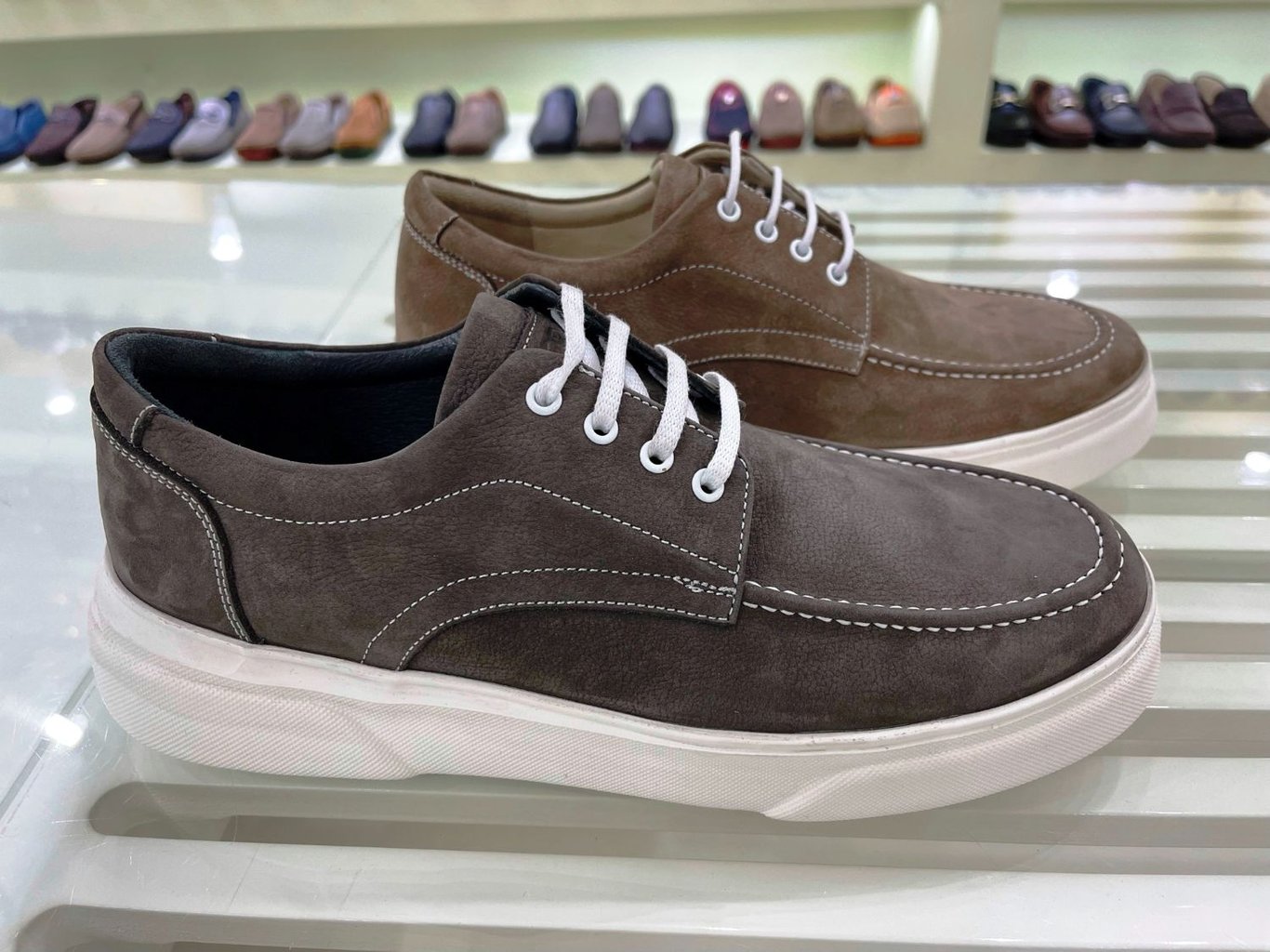 Leather Upper Men  Comfort Shoes