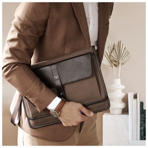 Elegant Dark Brown Smooth Pebbled Leather Portfolio - Quality Leather Product Manufactured By Mapi Deri Urunleri Sanayi Ve Ticaret Limited Sirketi. Contact For B2B Orders.