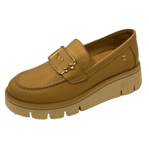 Elegant Gold Buckle Leather Platform Loafer - Quality Leather Product Manufactured By Mammamia İç Ve Dış Ticaret A.ş.. Contact For B2B Orders.
