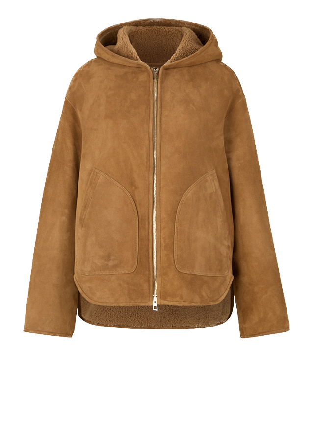 Sheep-Lamb Suede Skin Women Jacket