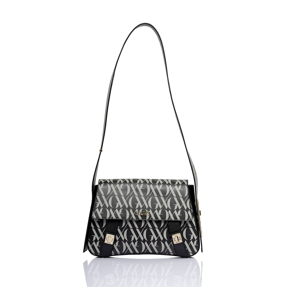 Reflective Monogram Pattern Leather Shoulder Bag - Quality Leather Product Manufactured By Glowleather Leather Industry Trade Limited Company. Contact For B2B Orders.