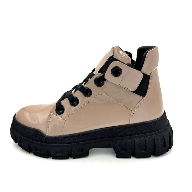 Глянцевые Ботинки Из Натуральной Кожи На Толстой Подошве - Качественный Кожаный Продукт Производства Görkem Bi̇lgi̇n Ayakkabi Ti̇c. Ltd. Şti̇.. Обращайтесь Для B2B Заказов.