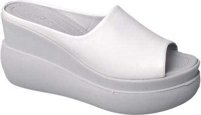 Elegante Weiße Echtleder Offene Plateau Sandalen - Qualitatives Lederprodukt Hergestellt Von Nebi̇ Endi̇can Gi̇yi̇m Sanayi̇ Ve Ti̇caret Ltd. Şti̇.. Kontakt Für B2B-Bestellungen.