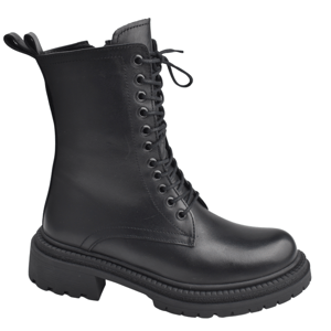 Elegant Leather Lace Up Combat Boot - Quality Leather Product Manufactured By Güncü Ayakkabicilik Tekstil Ve Hali San.tic.ltd.şti. Contact For B2B Orders.