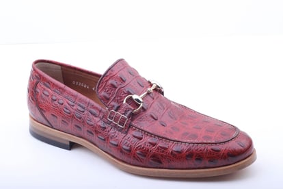 Burgunderroter Krokoprägung Loafer Exklusiver Stil - Qualitatives Lederprodukt Hergestellt Von Polat Ayakkabi Saraci̇ye Ürünleri̇ San. Ve Ti̇c. Ltd. Şti̇.. Kontakt Für B2B-Bestellungen.