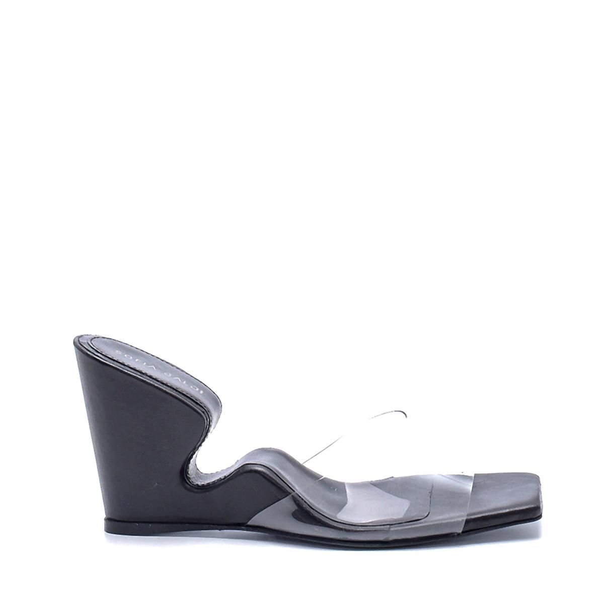 Transparente Keilabsatz Sandale Moderne Eleganz