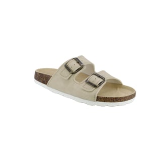 Chic Buckle Suede Leather Women Slippers - Quality Leather Product Manufactured By Gezer Ayakkabi Deri̇ San. Ve Ti̇c. A.ş.. Contact For B2B Orders.