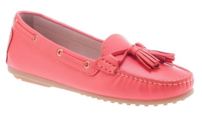 Vibrant Coral Leather Tassel Driver Moccasins - Quality Leather Product Manufactured By Turgut Kardeşler Deri̇ Ve Ayakkabi San Ti̇c Ltd Şti̇. Contact For B2B Orders.