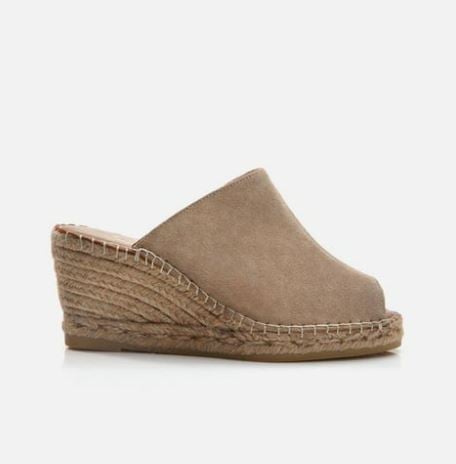 Womens Peep Toe Suede Leather Espadrille Mules - Quality Leather Product Manufactured By Karma Ayakkabıcılık San. Ve Tic Ltd Sti. Contact For B2B Orders.