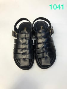 Mens Black Leather Gladiator Sandals Classic Design - Quality Leather Product Manufactured By Ferudun Kundura San.ti̇c.ltd.şti̇.. Contact For B2B Orders.