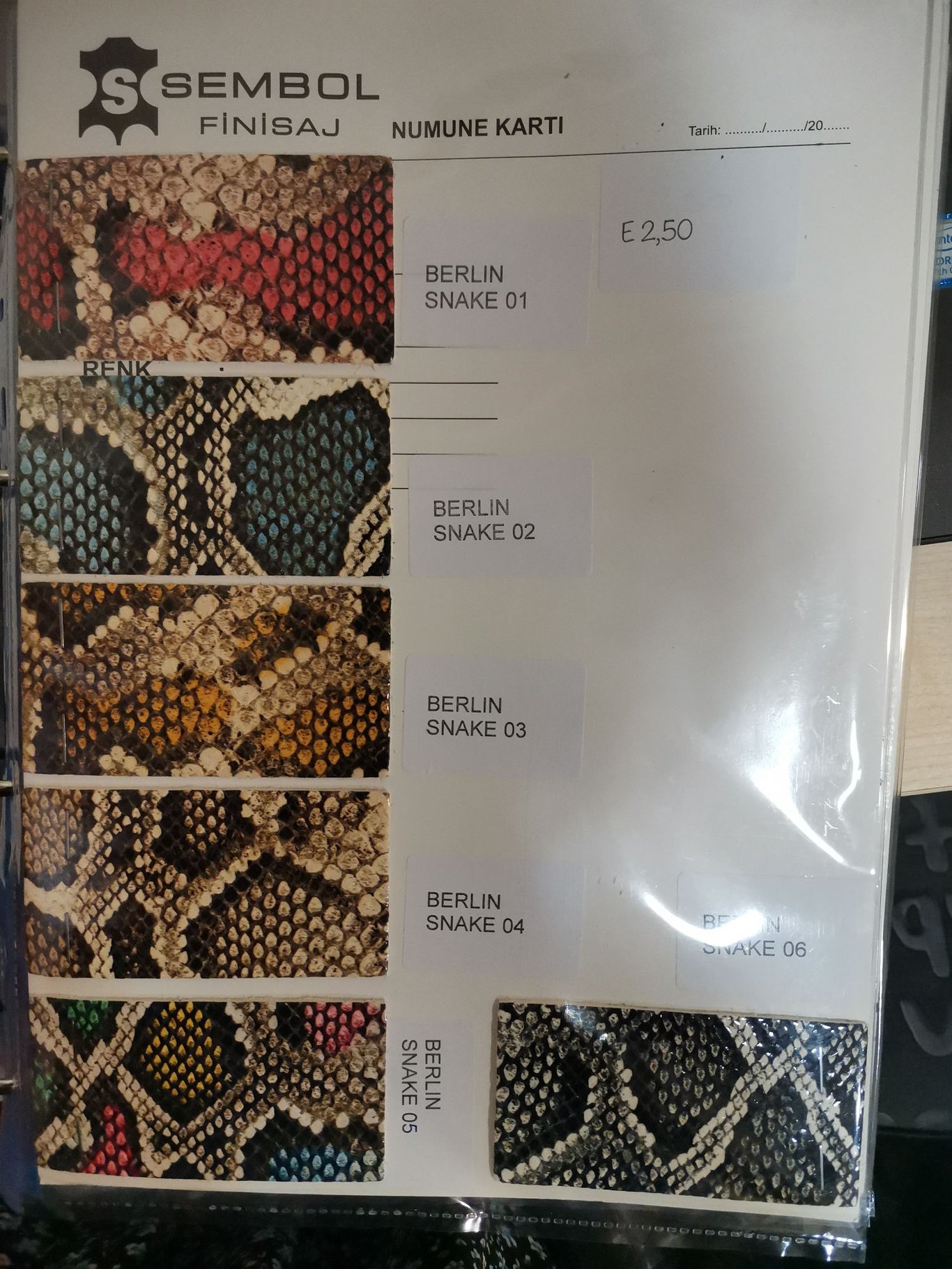 Berlin Snake Print Chrome Tanned Bovine Leather - Quality Leather Product Manufactured By Sembol Leather And Shoes. Contact For B2B Orders.