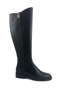 Timeless Black Leather Tall Riding Boots For Women - Quality Leather Product Manufactured By Ustundag Ayakkabi Ltd.. Contact For B2B Orders.