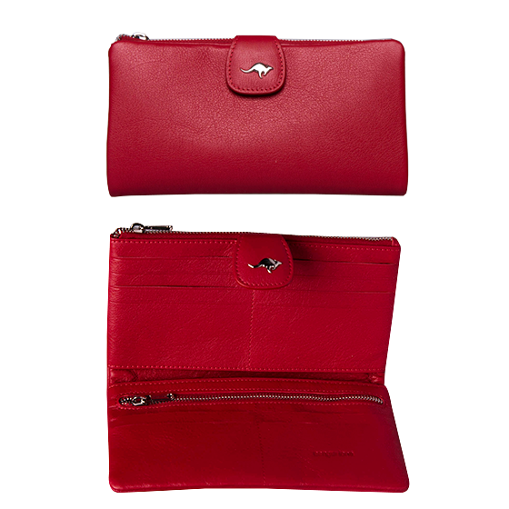 Elegante Rote Damen Geldbörse Aus Kalbsleder - Qualitatives Lederprodukt Hergestellt Von Metiş Deri Ürünleri San. Ve Tic.ltd. Şti.. Kontakt Für B2B-Bestellungen.