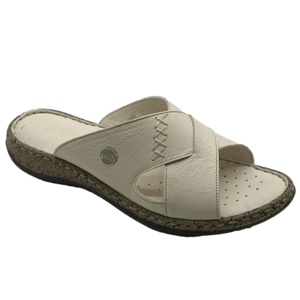 Elegant Cross Strap Perforated Leather Slippers - Quality Leather Product Manufactured By Mammamia İç Ve Dış Ticaret A.ş.. Contact For B2B Orders.