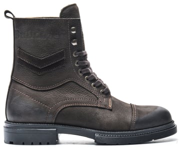 Men's Dark Brown Cap Toe Leather Boots - Quality Leather Product Manufactured By Hüdaverdi Spor Malzemeleri San. Tic. Ve Paz. Ltd. Şti.. Contact For B2B Orders.