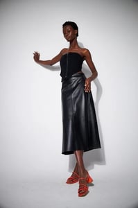 Women Leather Skirt - Quality Leather Product Manufactured By Anka99 Deri San Tic Ltd Sti. Contact For B2B Orders.