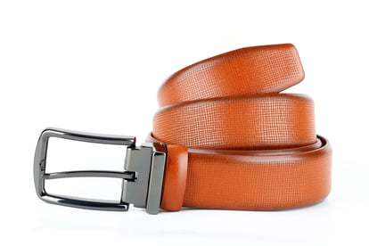 Men's Elegant Embossed Tan Leather Pin Buckle Belt - Quality Leather Product Manufactured By Akyollar Deri Ve Med.ürün. San.ve Tic.ltd.şti.. Contact For B2B Orders.
