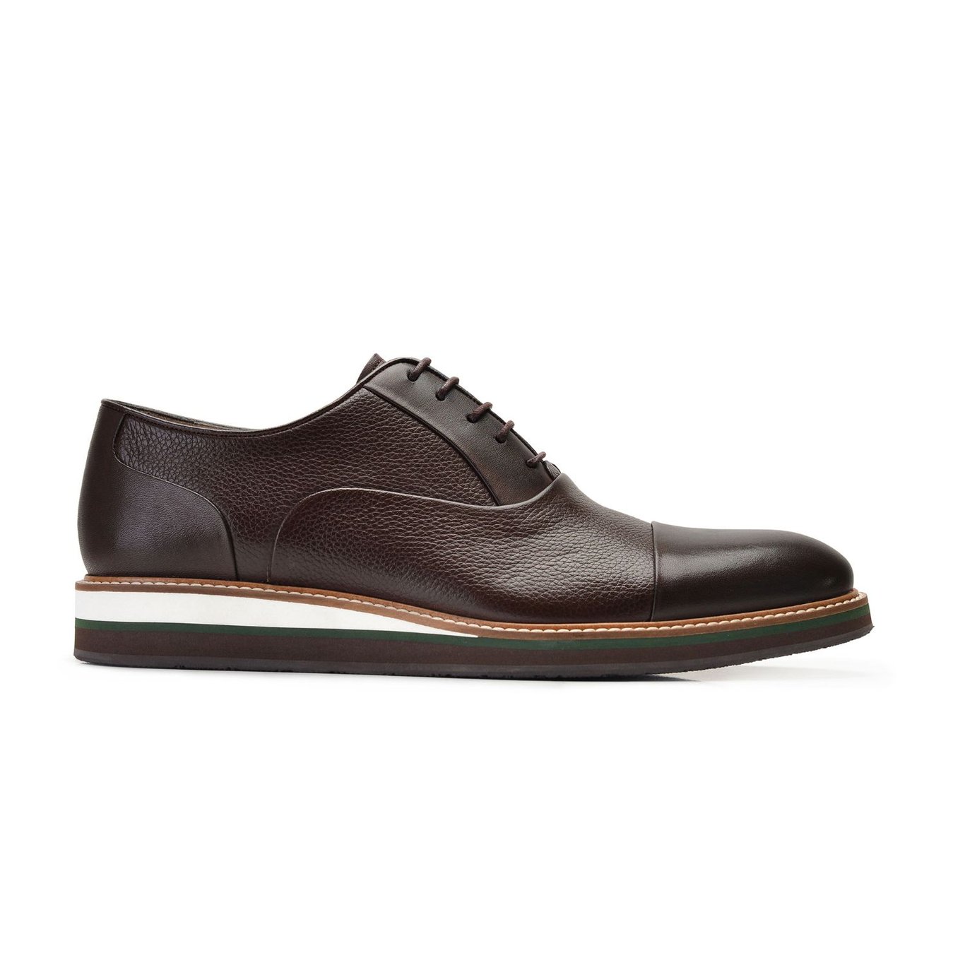 Elegant Classic Brown Cap Toe Oxford Dress Shoe - Quality Leather Product Manufactured By Nevzat Onay Ayakkabi Ve Deri Mam San Tic Ltd Sti. Contact For B2B Orders.