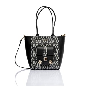 Elegant Monogram Patterned Calf Leather Handbag - Quality Leather Product Manufactured By Glowleather Leather Industry Trade Limited Company. Contact For B2B Orders.