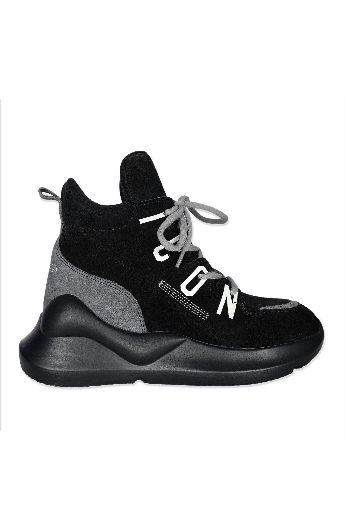 Modern Black Grey Suede Leather Chunky Boots - Quality Leather Product Manufactured By Güncü Ayakkabicilik Tekstil Ve Hali San.tic.ltd.şti. Contact For B2B Orders.