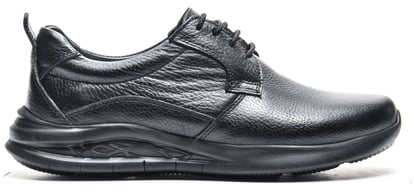 Black Grained Leather Men's Smart Casual Shoe - Quality Leather Product Manufactured By Hüdaverdi Spor Malzemeleri San. Tic. Ve Paz. Ltd. Şti.. Contact For B2B Orders.