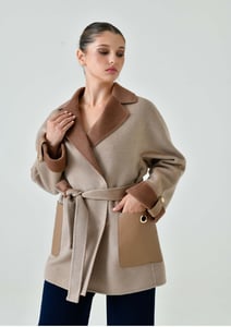 Cashmere Coats With Fur Accessories - Quality Leather Product Manufactured By Nerseler Deri San Ins Ve Dis Tic Ltd Sti. Contact For B2B Orders.