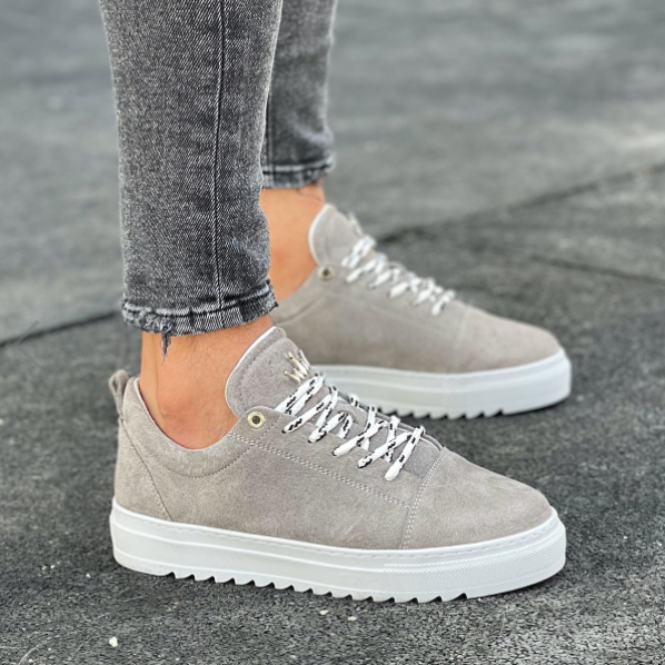 Men's Suede Leather Modern Casual Everyday Sneaker