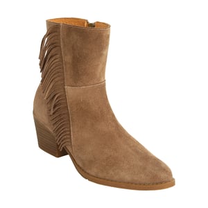 Chic Fringe Tan Suede Leather Ankle Boot - Quality Leather Product Manufactured By Mammamia İç Ve Dış Ticaret A.ş.. Contact For B2B Orders.