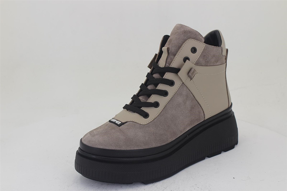 Modern Platform Suede Leather Ankle Boots