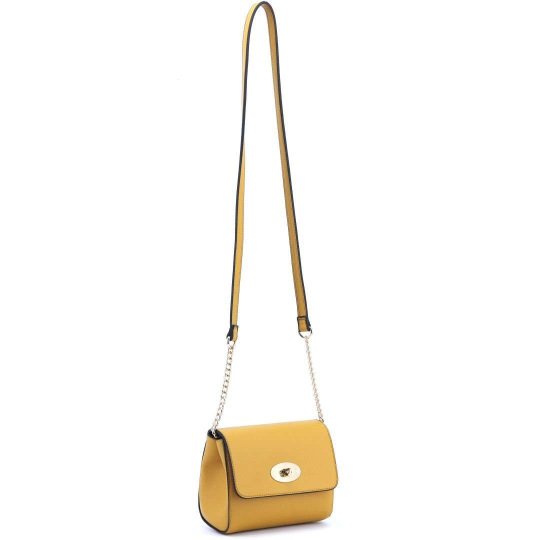 Mustard Yellow Leather Flap Crossbody Bag - Quality Leather Product Manufactured By F.b. Aksesuar Çanta Teksti̇l İnş. San. Ti̇c. Ltd. Şti̇.. Contact For B2B Orders.