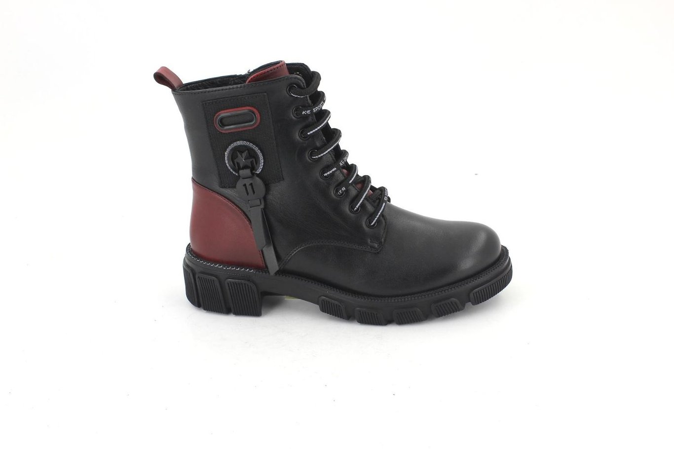 Leder Damen  Militärschuhe