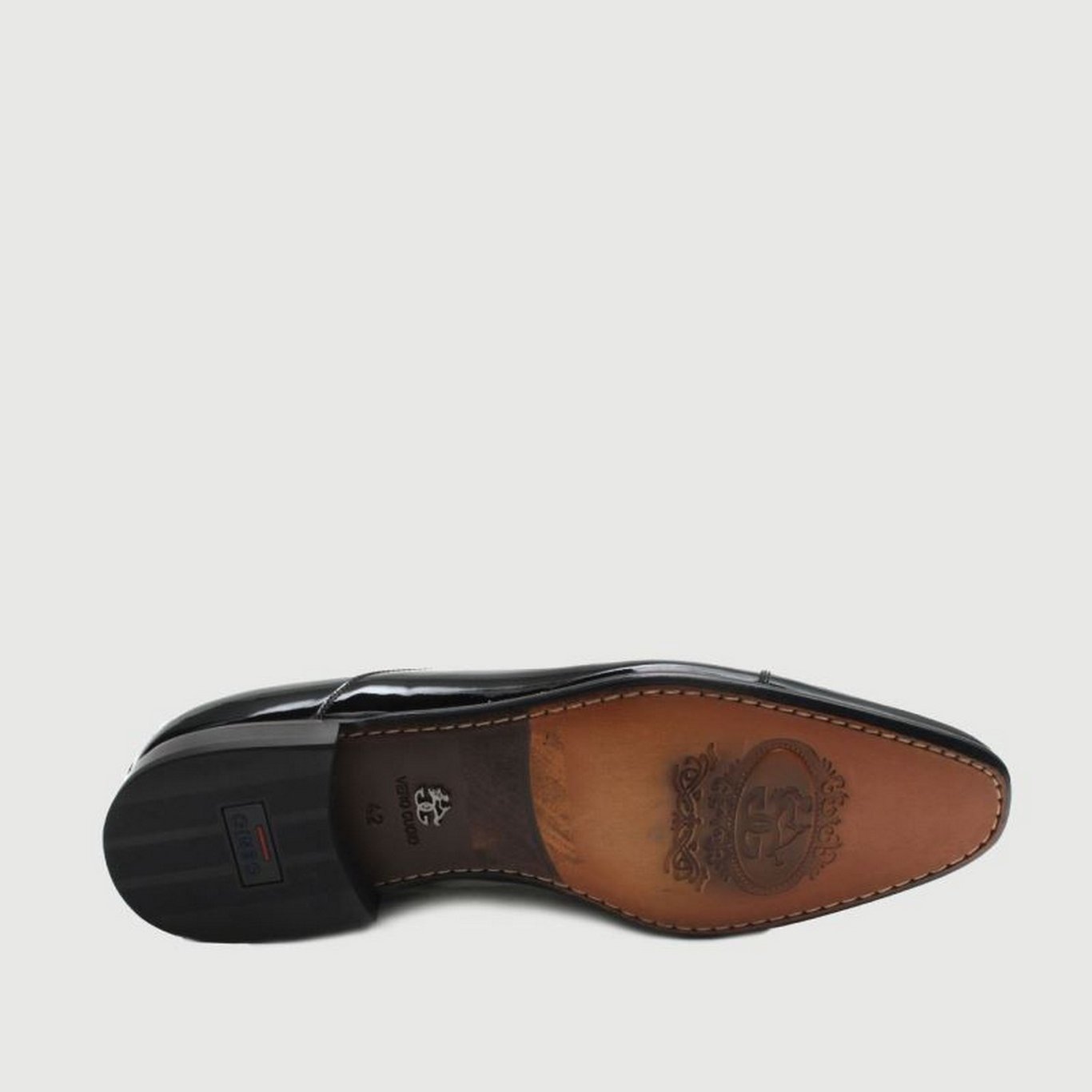Genio | Embossed Leather Cap-Toe Derby BOSS - Grained-leather Derby shoes with cap toe - Black main image 3