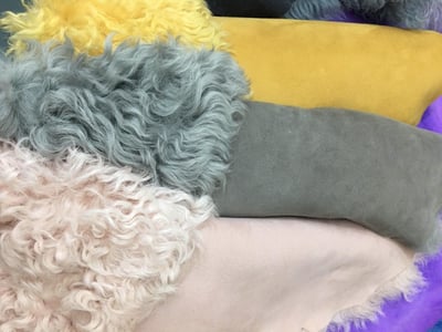 Premium Curly Shearling And Supple Suede Ovine Leather For Apparel - Quality Leather Product Manufactured By Yeşiller Deri Sanayi Ve Tic. Ltd. Şti.. Contact For B2B Orders.