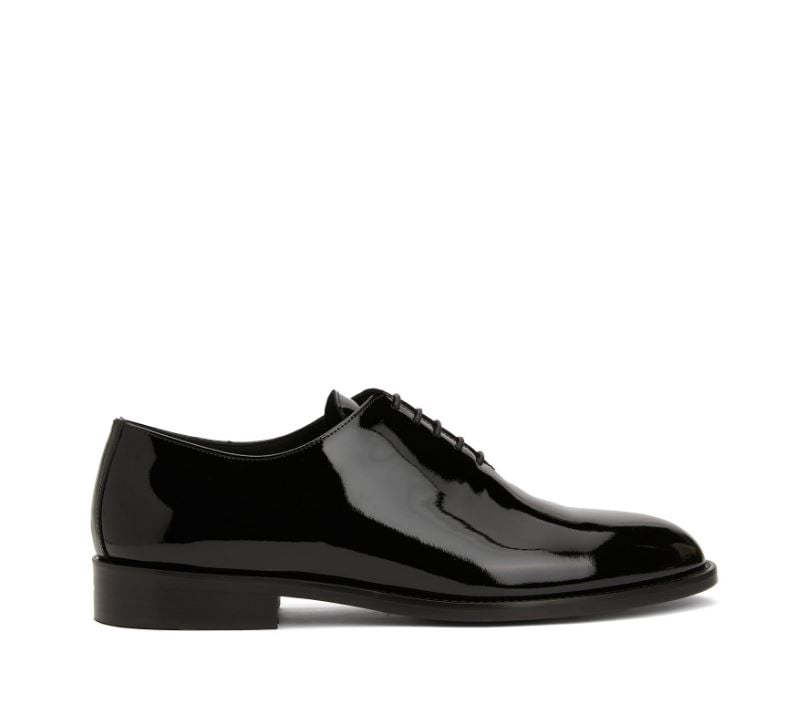 Black Patent Leather Oxford Shoes - Quality Leather Product Manufactured By Emin Ayakkabi San. Ve Ti̇c. Ltd. Şti̇.. Contact For B2B Orders.