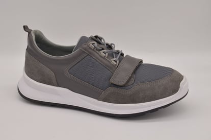Herren Graue Leder Wildleder Mesh Sneaker Urban - Qualitatives Lederprodukt Hergestellt Von Çetsan Ayakkabı Sanayi Ve Ticaret Limited Şirketi. Kontakt Für B2B-Bestellungen.