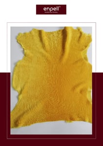 Vibrant Golden Yellow Shearling Garment - Quality Leather Product Manufactured By Enpell Ithalat Ihracat San. Tic. Ltd. Sti.. Contact For B2B Orders.