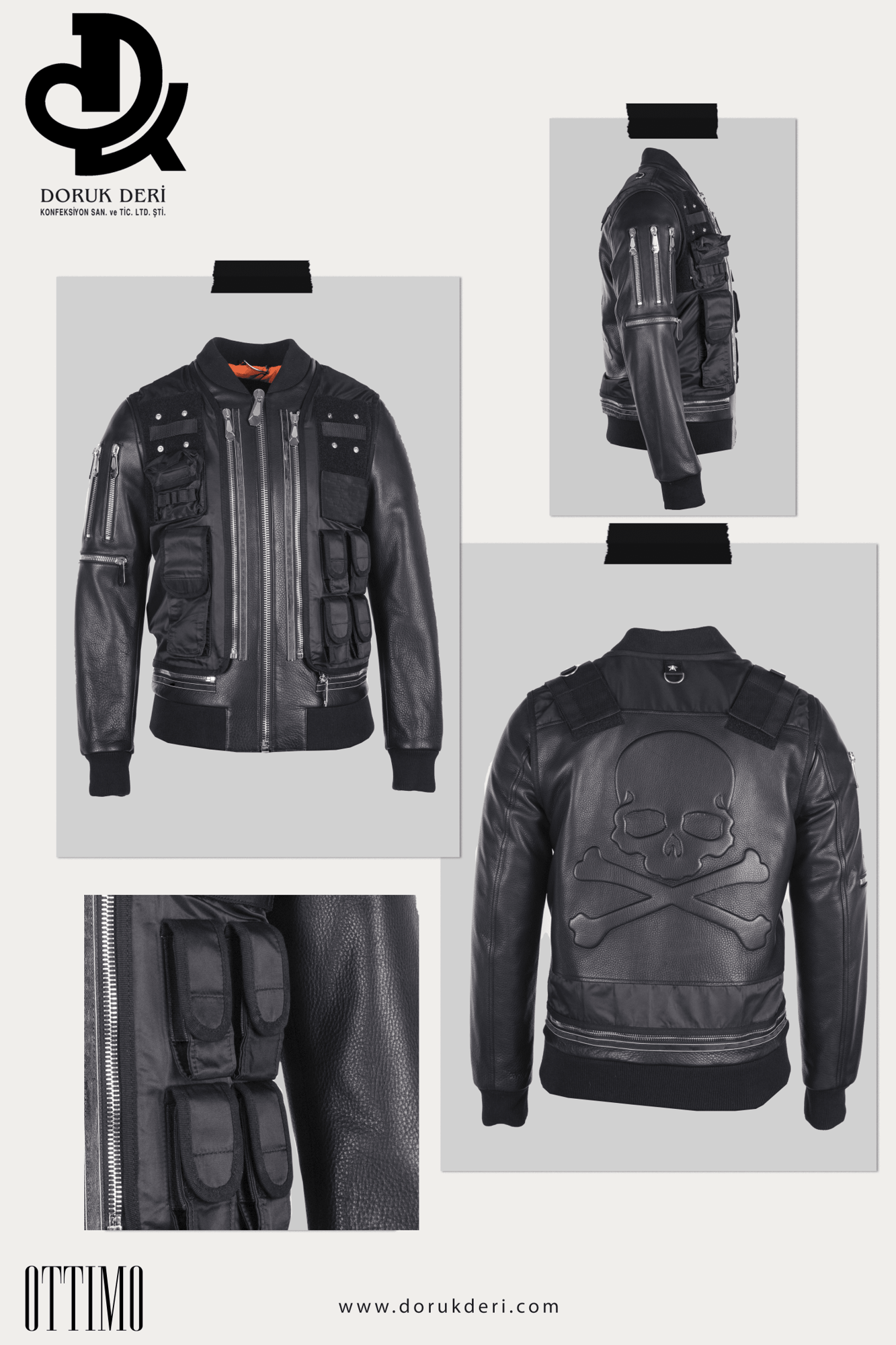 Sheep-Lamb Skin Men Jacket - Turkish Leather